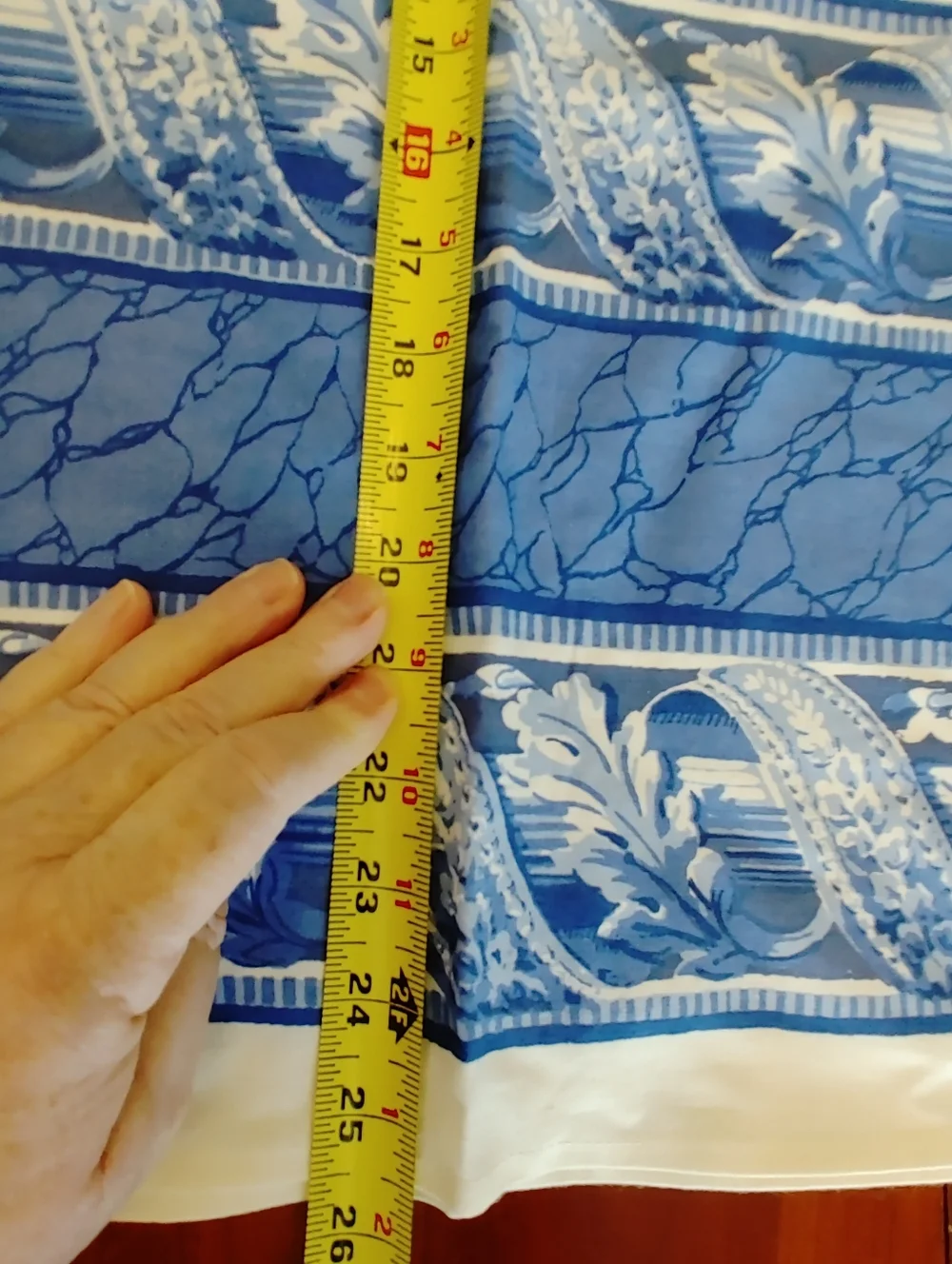 Blue Floral Tablecloth - 56